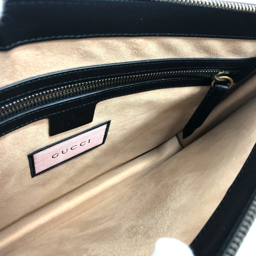 GUCCI Black Leather Shoulder Bag - Picture 15 of 16